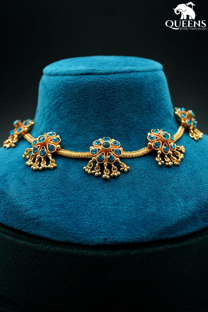 MADHUBANI ZIRCON NECKLACE - Queens Jewel Emporium