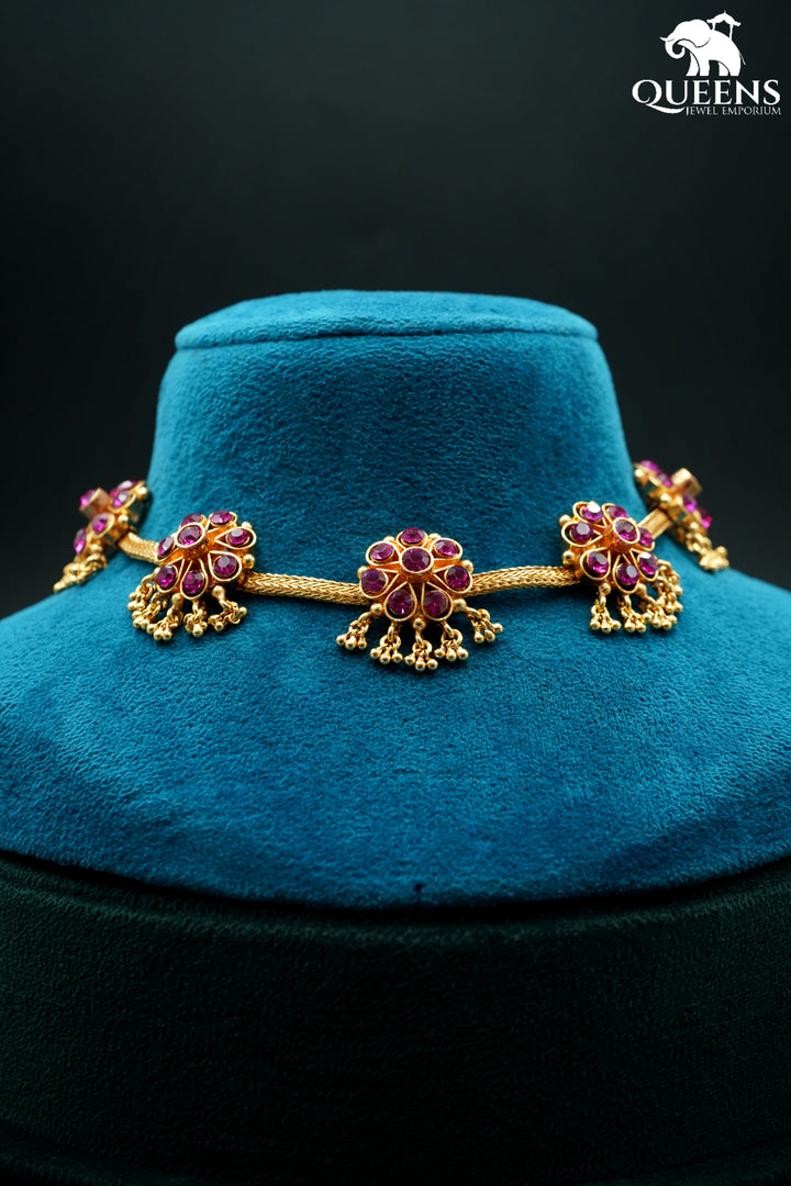 MADHUBANI ZIRCON NECKLACE - Queens Jewel Emporium