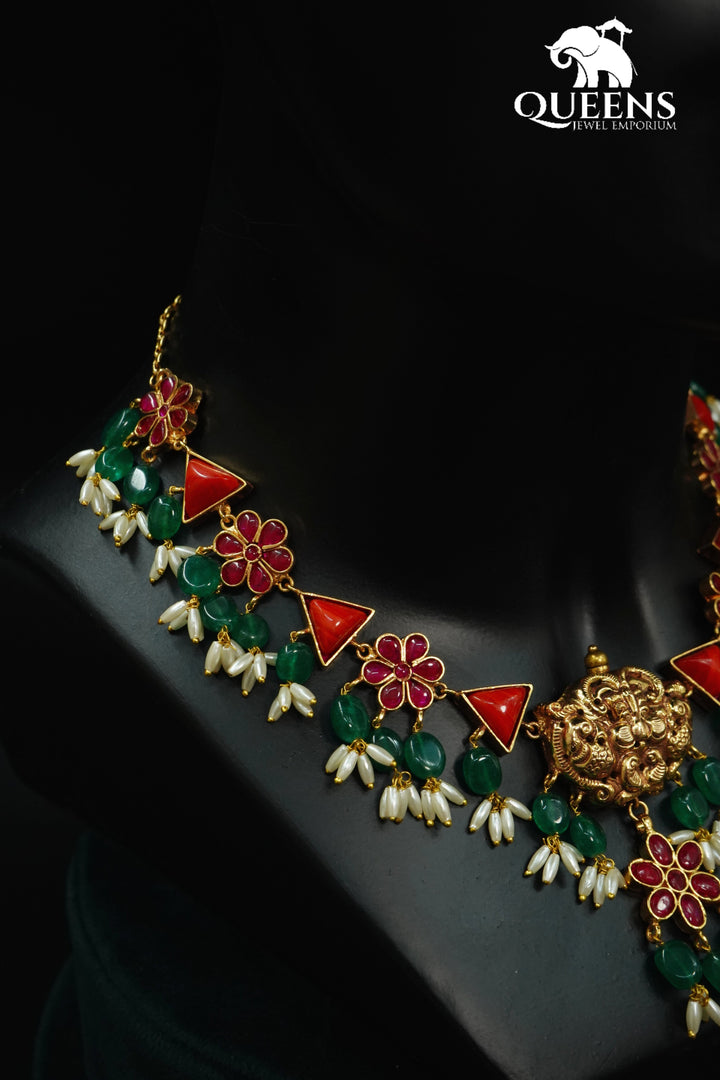 VAISHALI CORAL NECKLACE - Queens Jewel Emporium