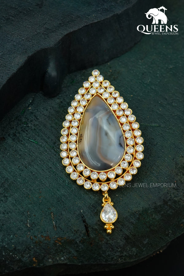 NIHANA ZIRCON PENDANT - Queens Jewel Emporium