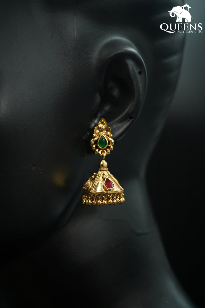 ARUVI JHUMKA - Queens Jewel Emporium