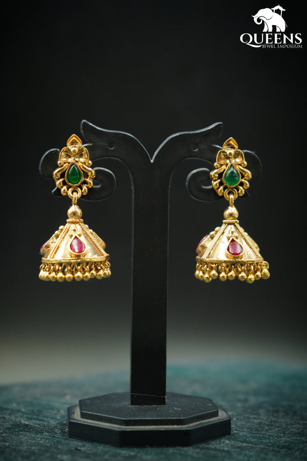 ARUVI JHUMKA - Queens Jewel Emporium