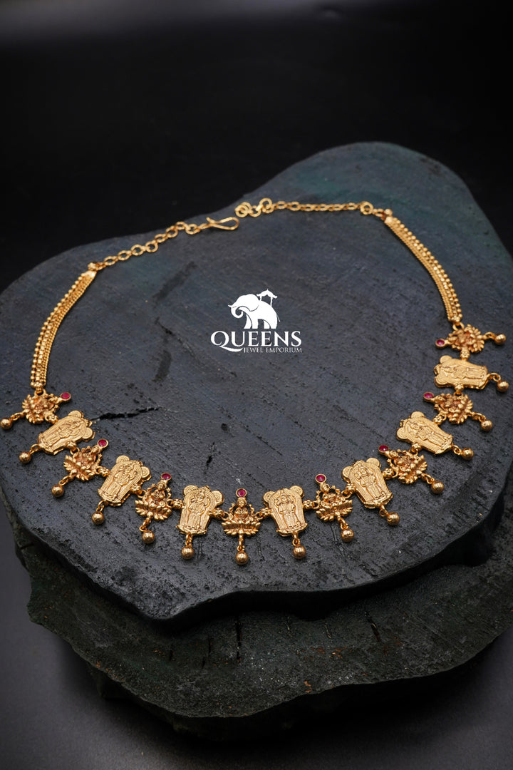 VISHNULAKSHMI NECKLACE - Queens Jewel Emporium