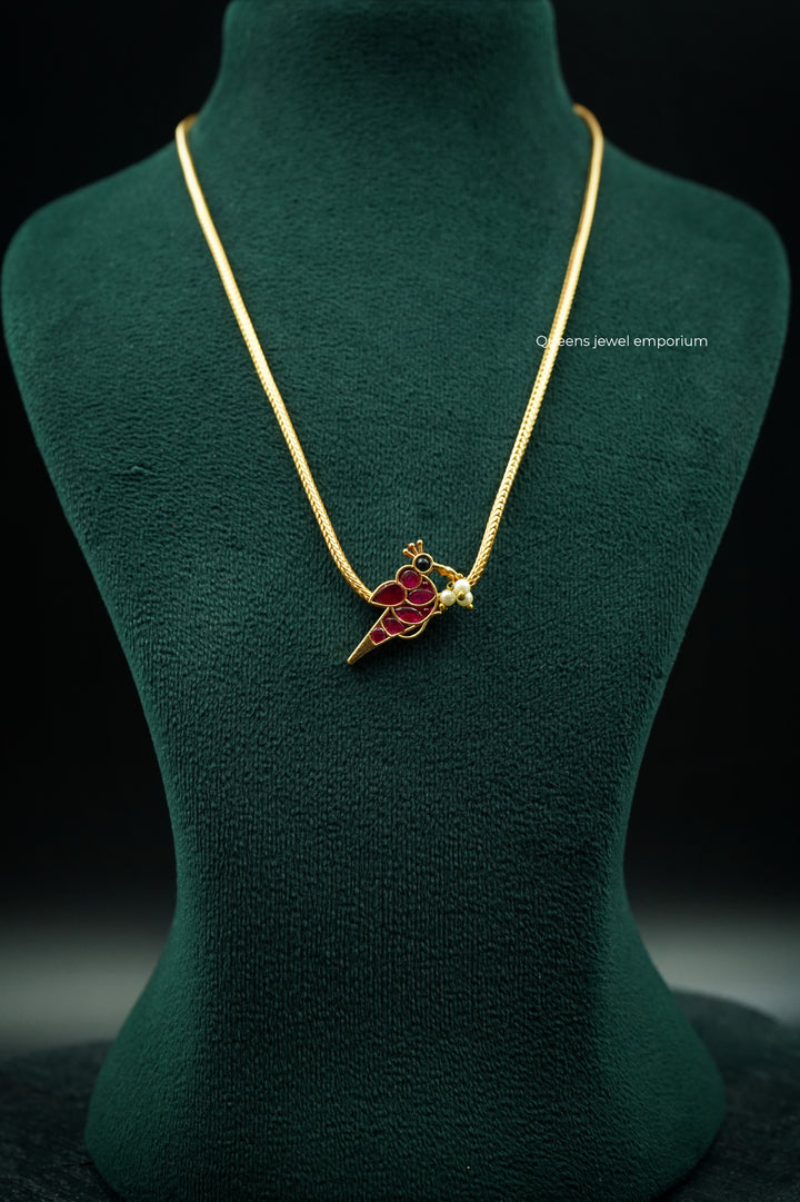 KIZHI NECKLACE - RED - Queens Jewel Emporium
