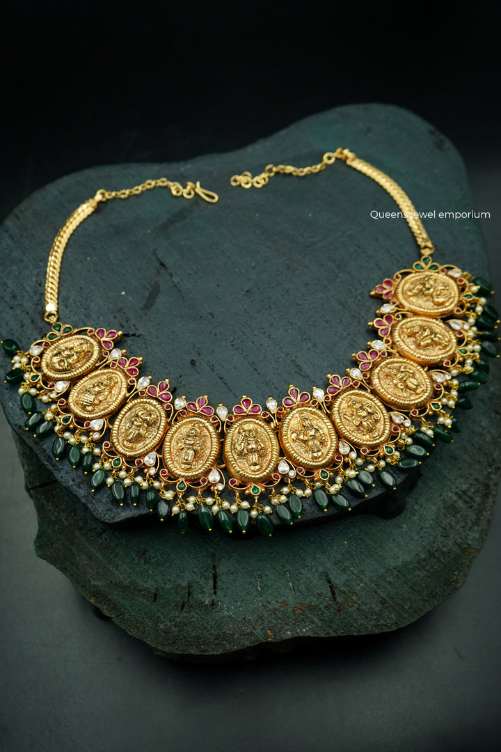 DASAVATHAARAM NECKLACE - Queens Jewel Emporium