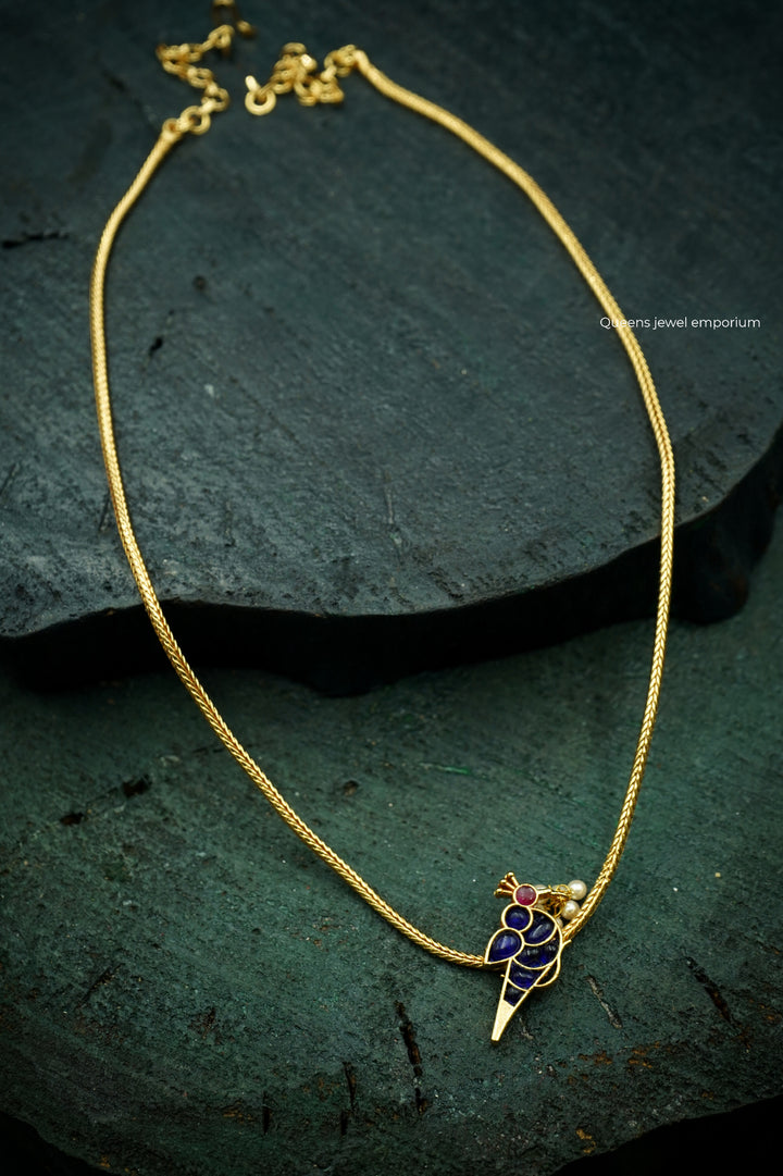 MATHU  NECKLACE SET - NAVY BLUE - Queens Jewel Emporium