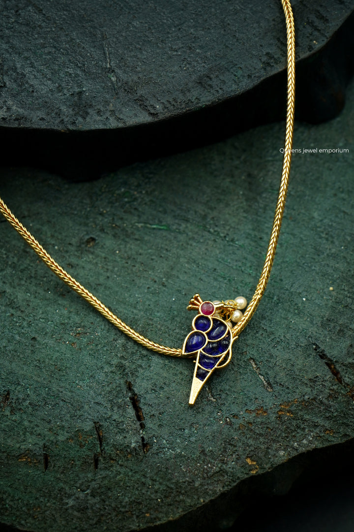 MATHU  NECKLACE SET - NAVY BLUE - Queens Jewel Emporium