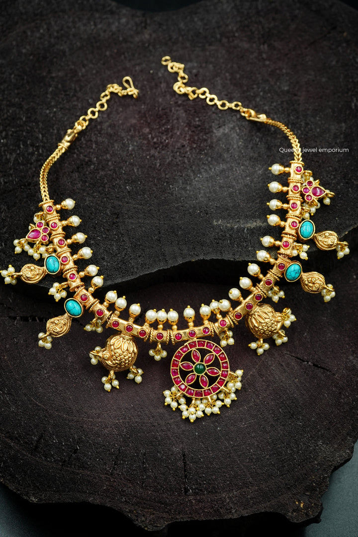 AKSHITA GUTTA PUSALU NECKLACE - Queens Jewel Emporium