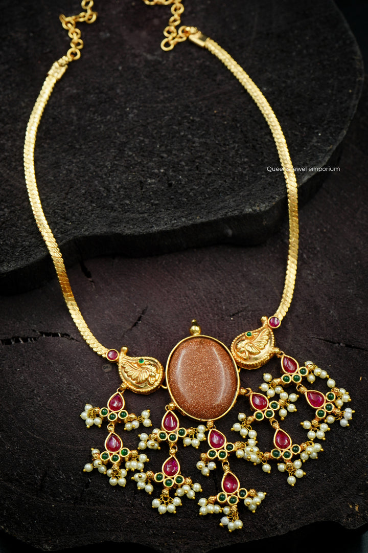 VIDISHA GUTTA PUSALU NECKLACE - Queens Jewel Emporium