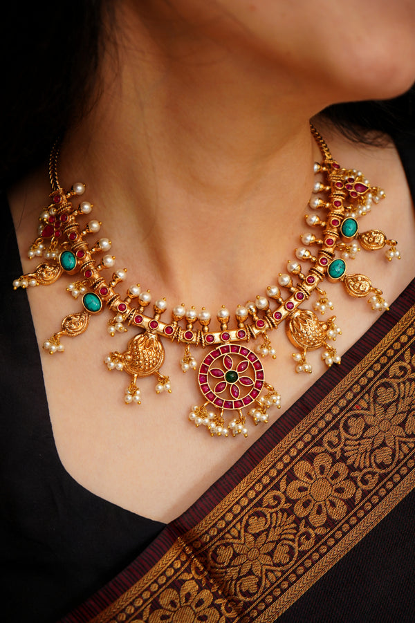 AKSHITA GUTTA PUSALU NECKLACE - Queens Jewel Emporium