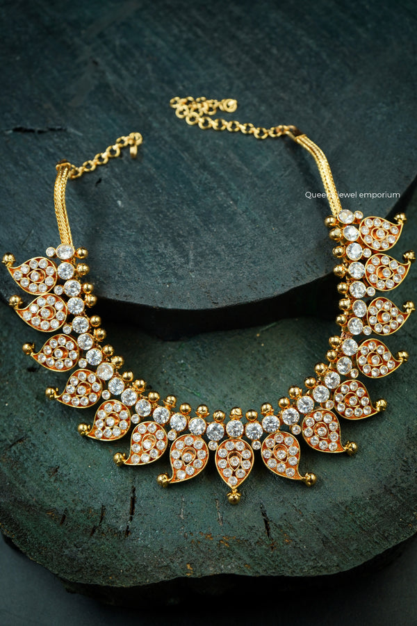 AADHINI ZIRCON NECKLACE - Queens Jewel Emporium