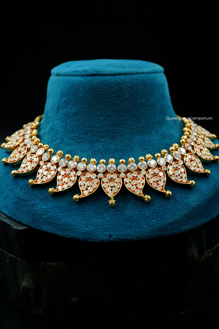 AADHINI ZIRCON NECKLACE - Queens Jewel Emporium