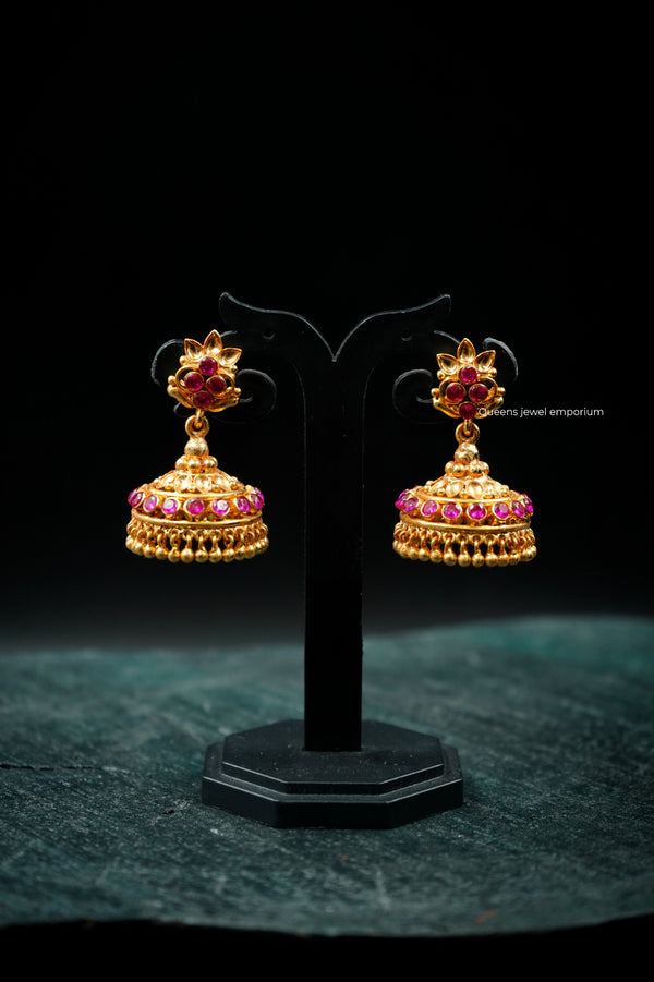 YASHVI ZIRCON JHUMKAS - Queens Jewel Emporium