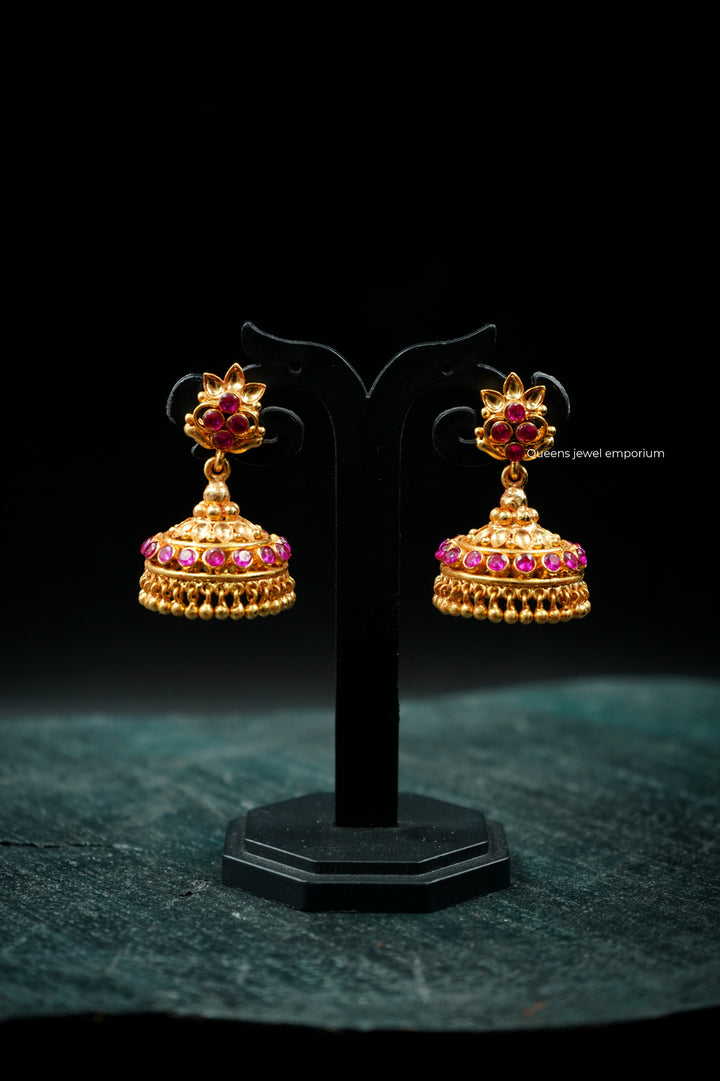 YASHVI ZIRCON JHUMKAS - Queens Jewel Emporium