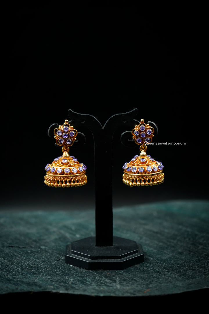 ANURA ZIRCON JHUMKAS - Queens Jewel Emporium