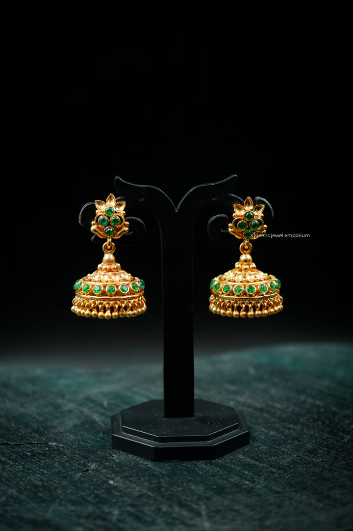 YASHVI ZIRCON JHUMKAS - Queens Jewel Emporium