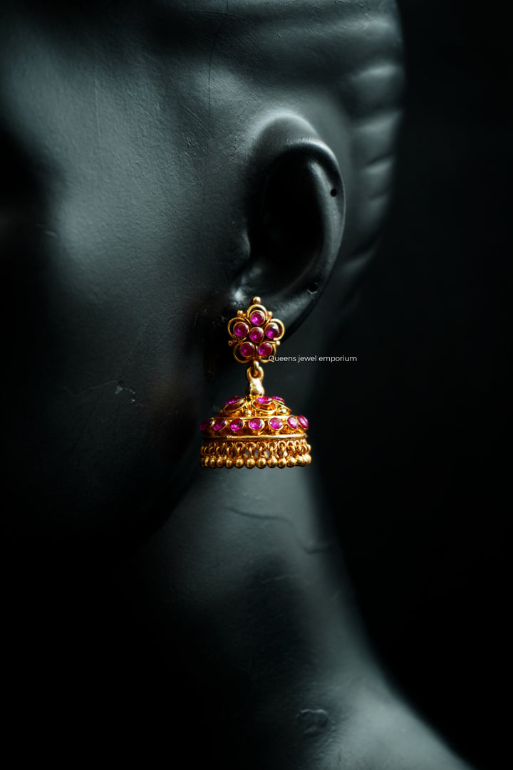 ANURA ZIRCON JHUMKAS - Queens Jewel Emporium