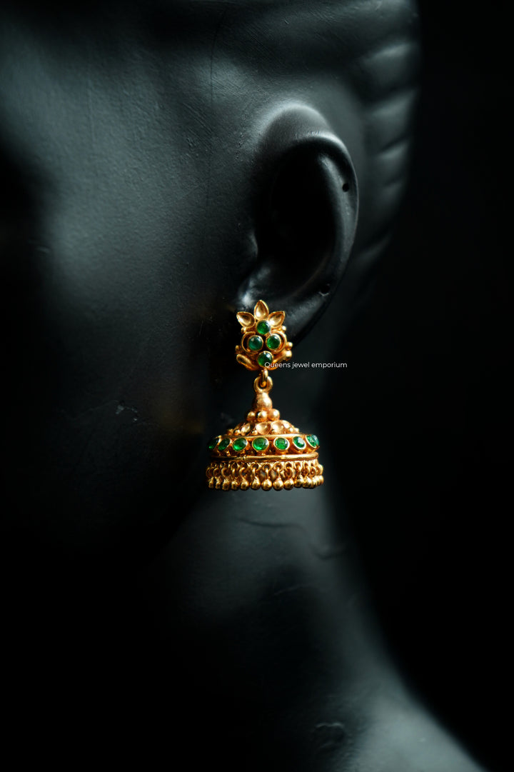 YASHVI ZIRCON JHUMKAS - Queens Jewel Emporium