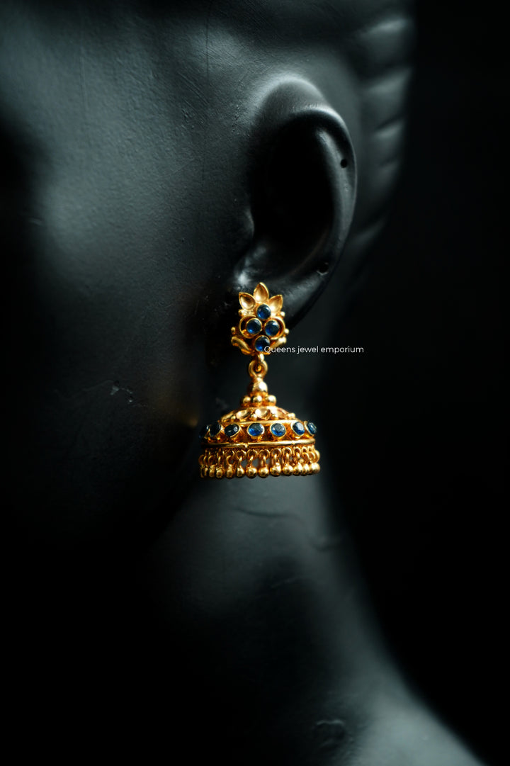 YASHVI ZIRCON JHUMKAS - Queens Jewel Emporium
