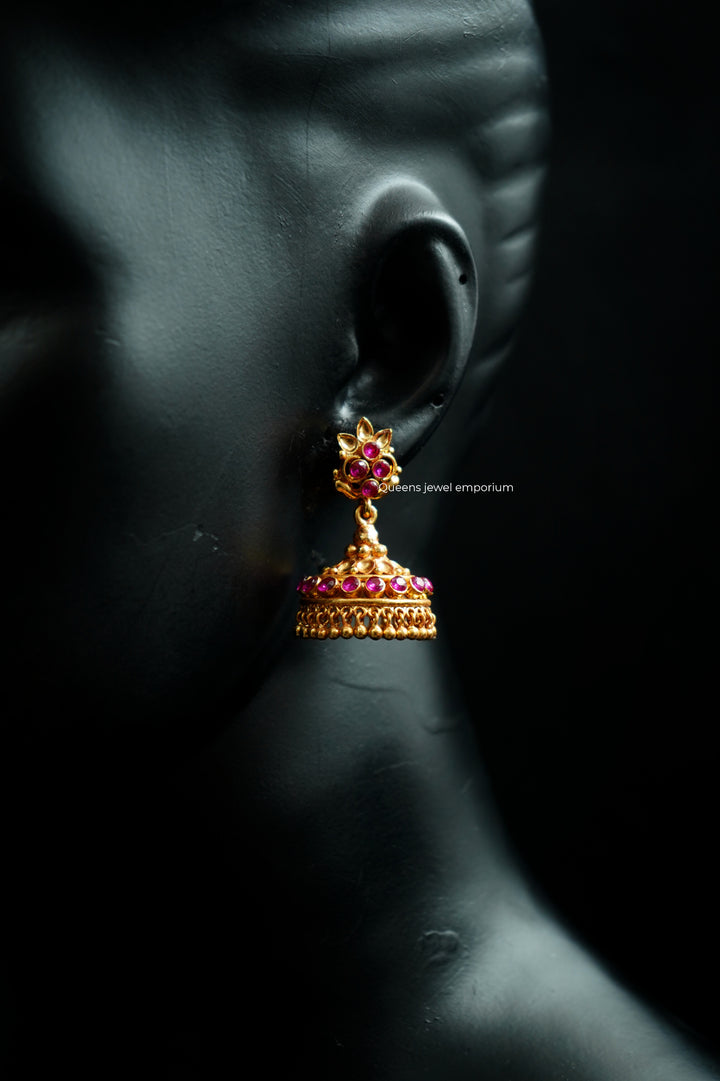 YASHVI ZIRCON JHUMKAS - Queens Jewel Emporium