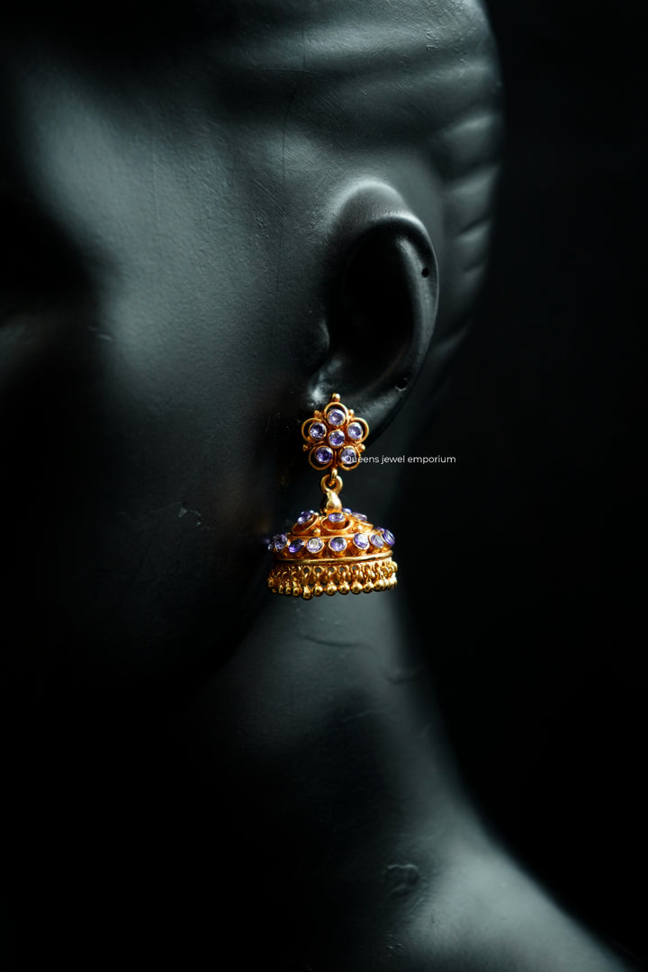 ANURA ZIRCON JHUMKAS - Queens Jewel Emporium