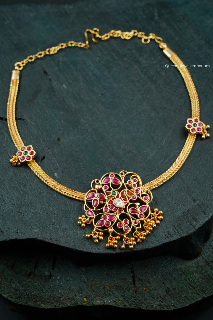 ALANKARI  - ADIGAI NECKLACE - Queens Jewel Emporium
