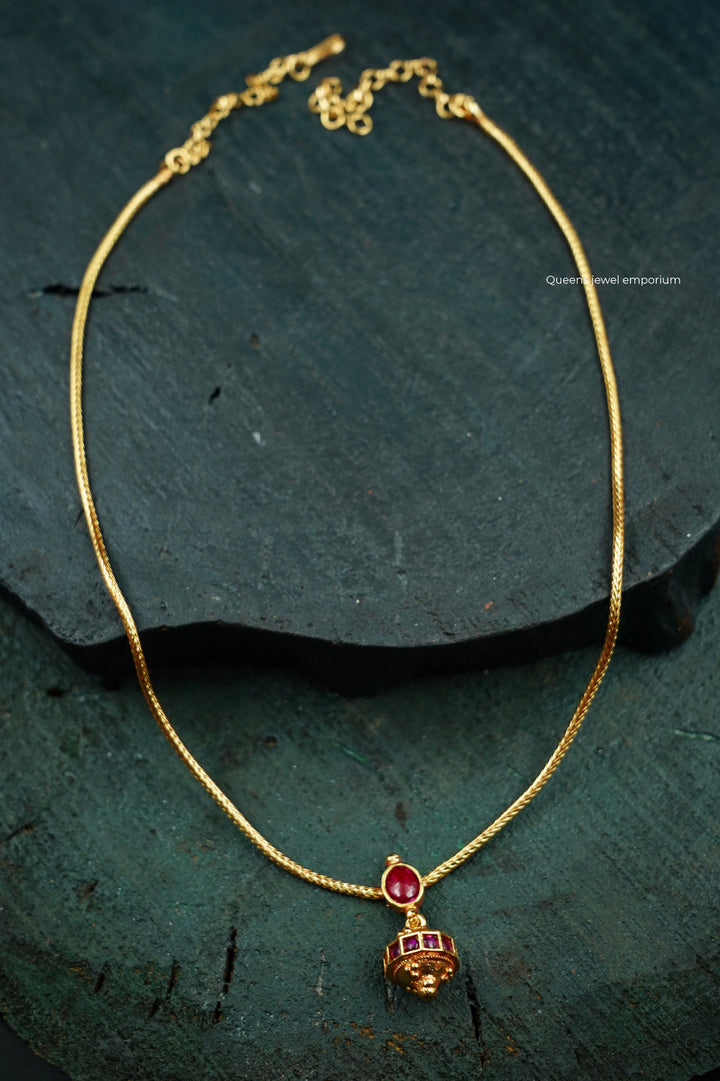 SHIVANGI - MINIMAL NECKLACE WITH EARRINGS - Queens Jewel Emporium