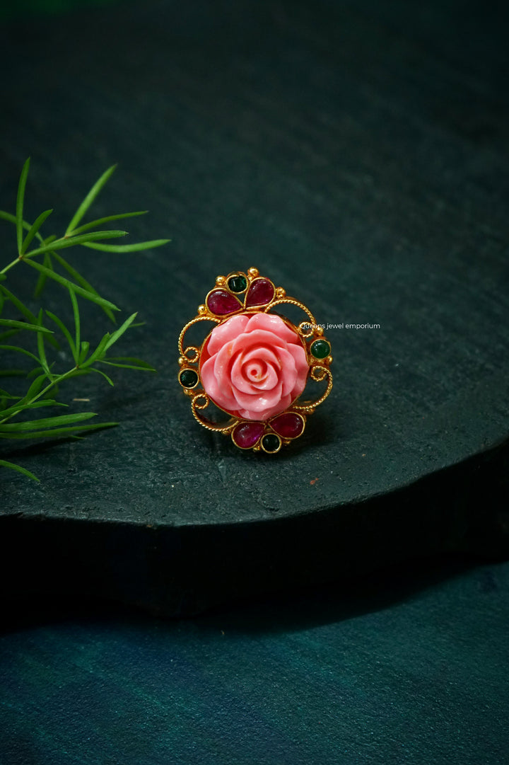 ILANJI - ROSE FINGER RING - Queens Jewel Emporium