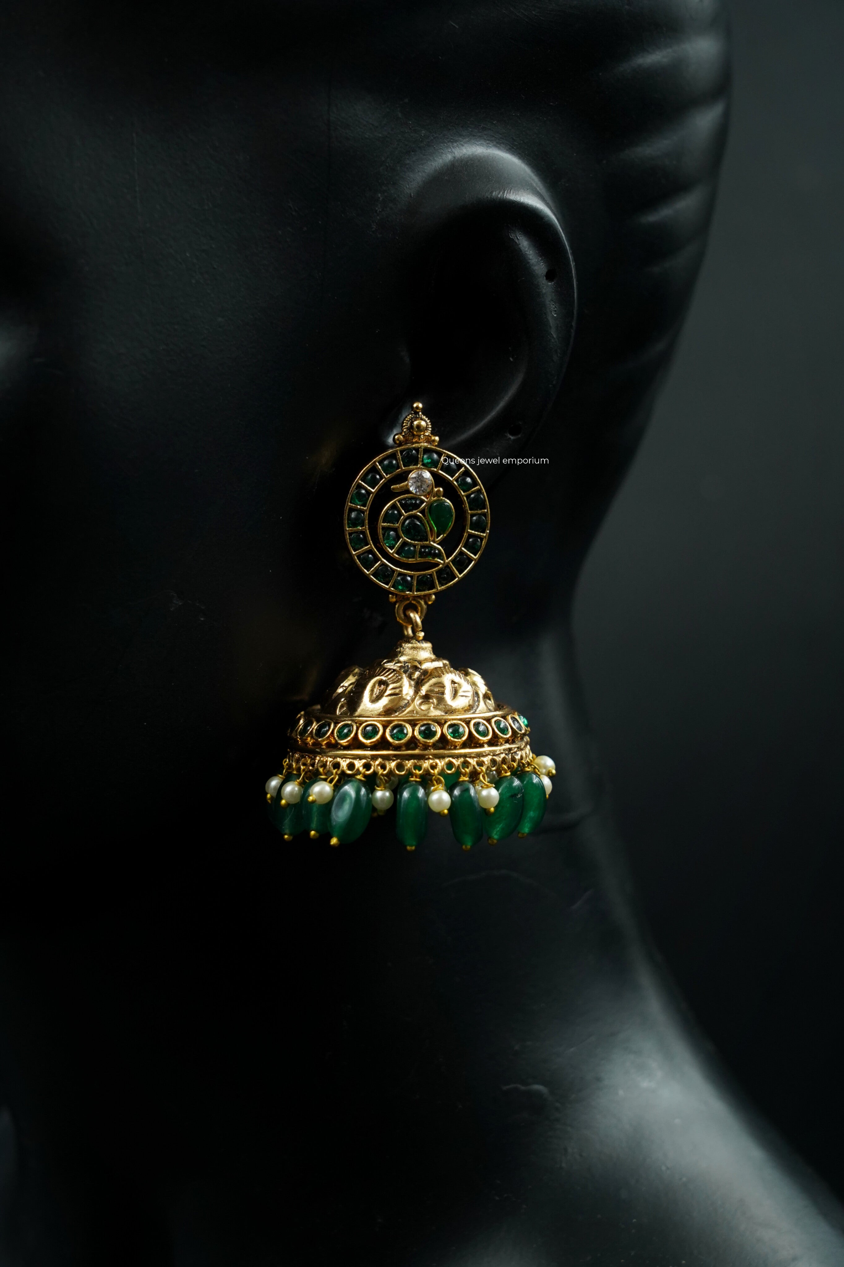 YAZHINI JHUMKA - Queens Jewel Emporium