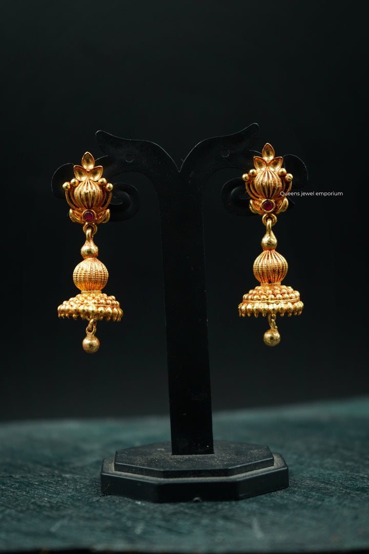 RUKMINI LOLAKKU JHUMKA - Queens Jewel Emporium