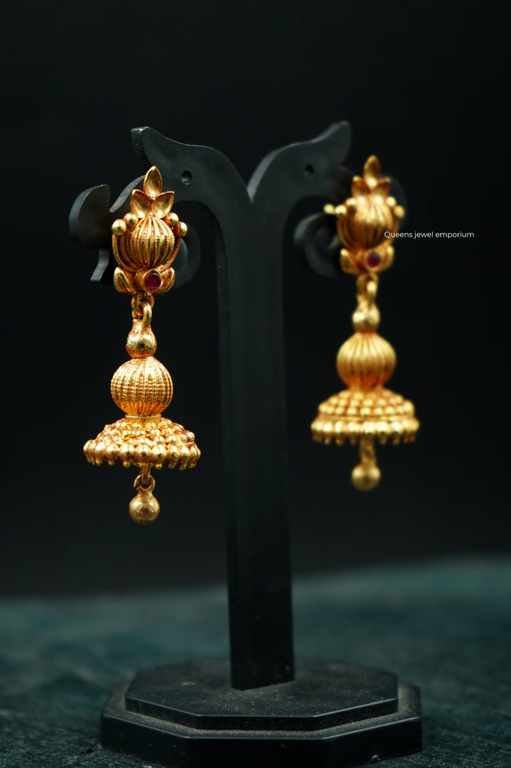 RUKMINI LOLAKKU JHUMKA - Queens Jewel Emporium