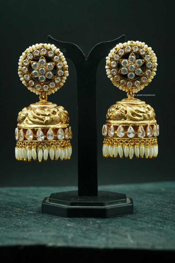 MEERA JHUMKA - Queens Jewel Emporium