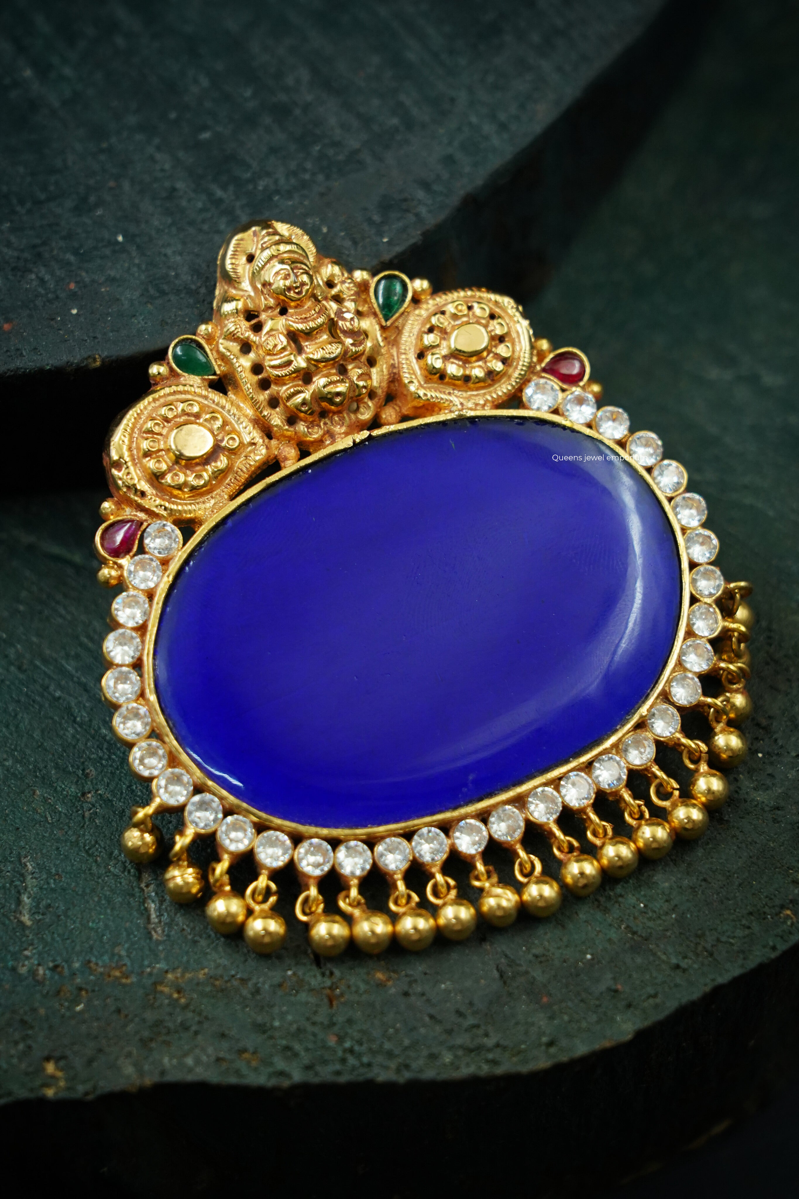 SUBHAMANJARI PENDANT ( BLUE ONYX)