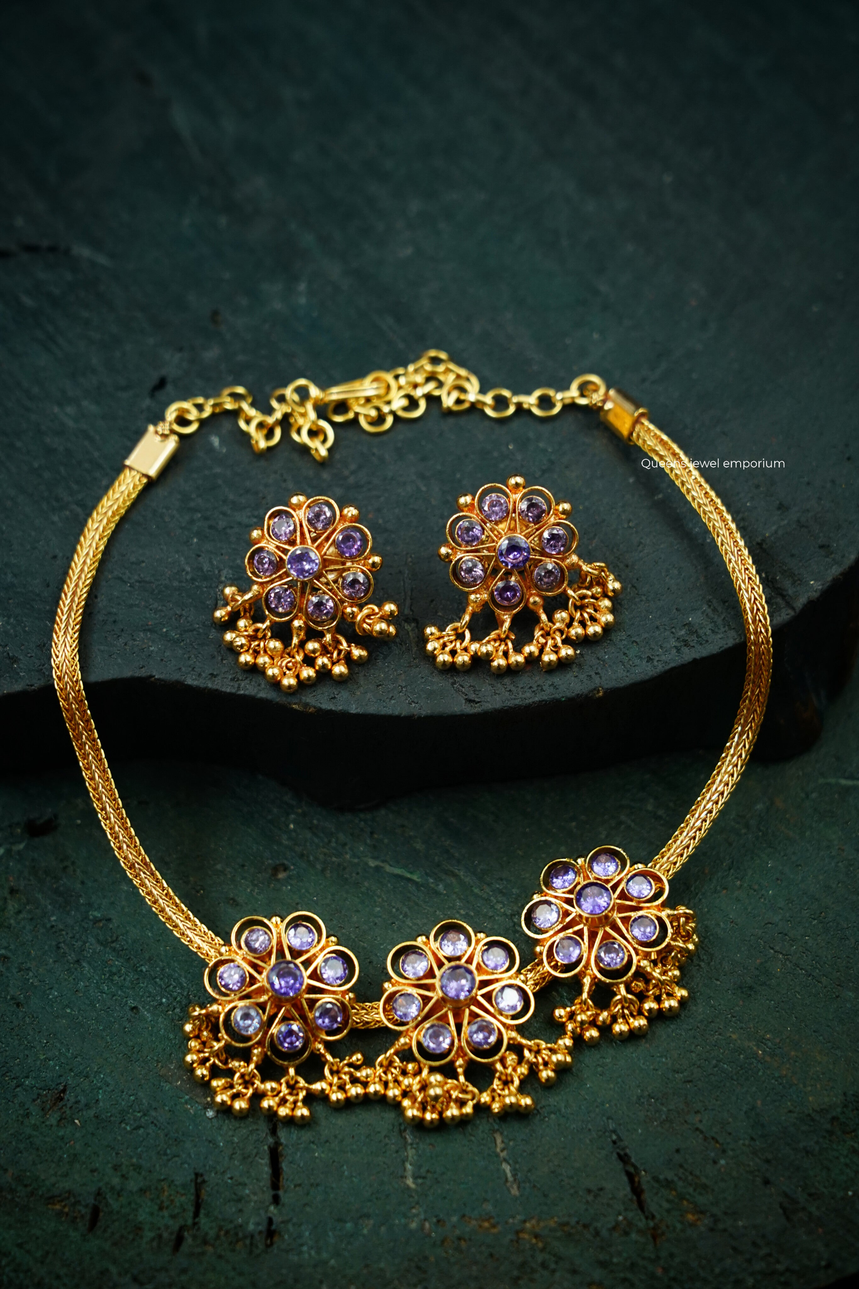 Saroja Devi Necklace Lavender