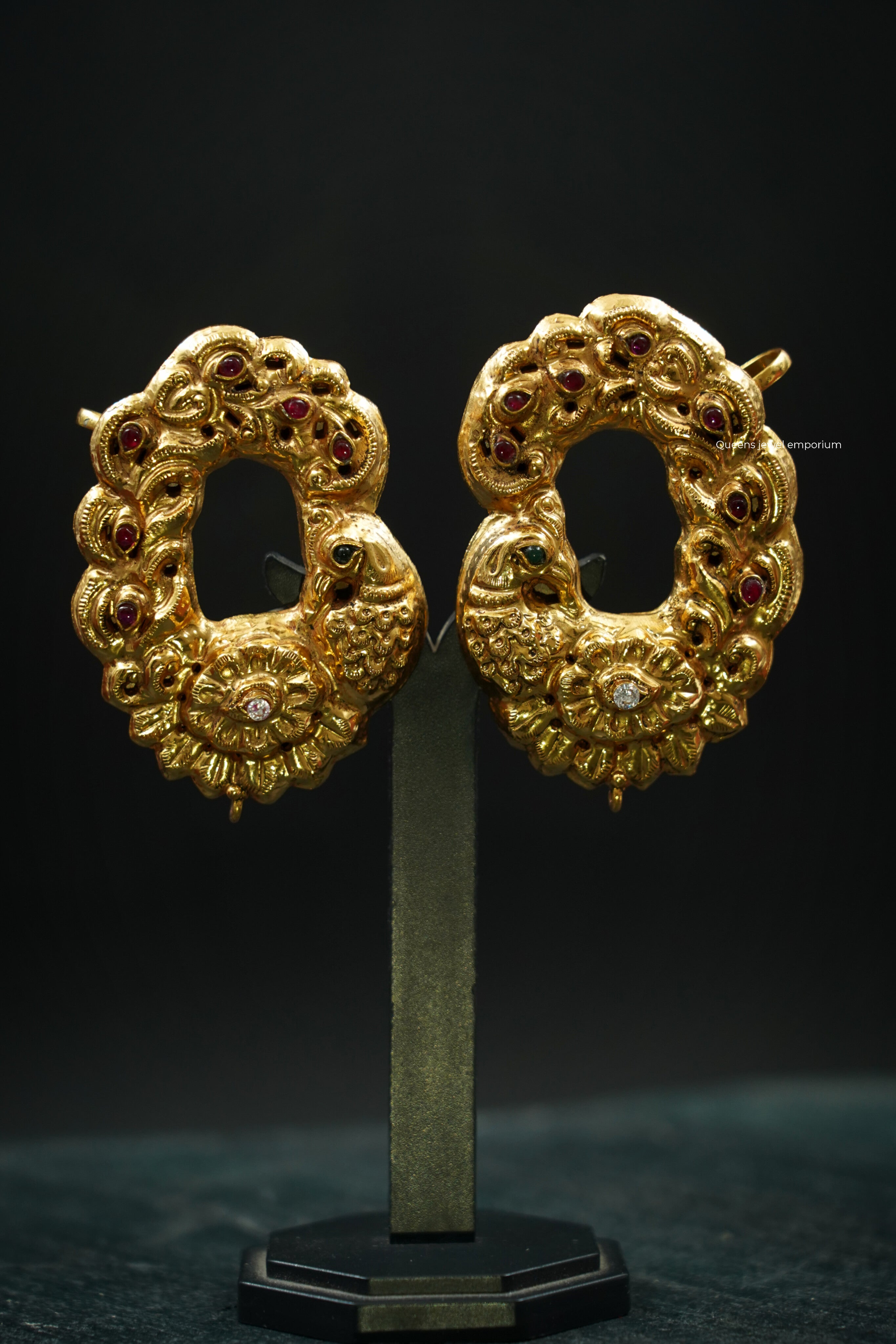 Chettinad Peacock Ear Cuff