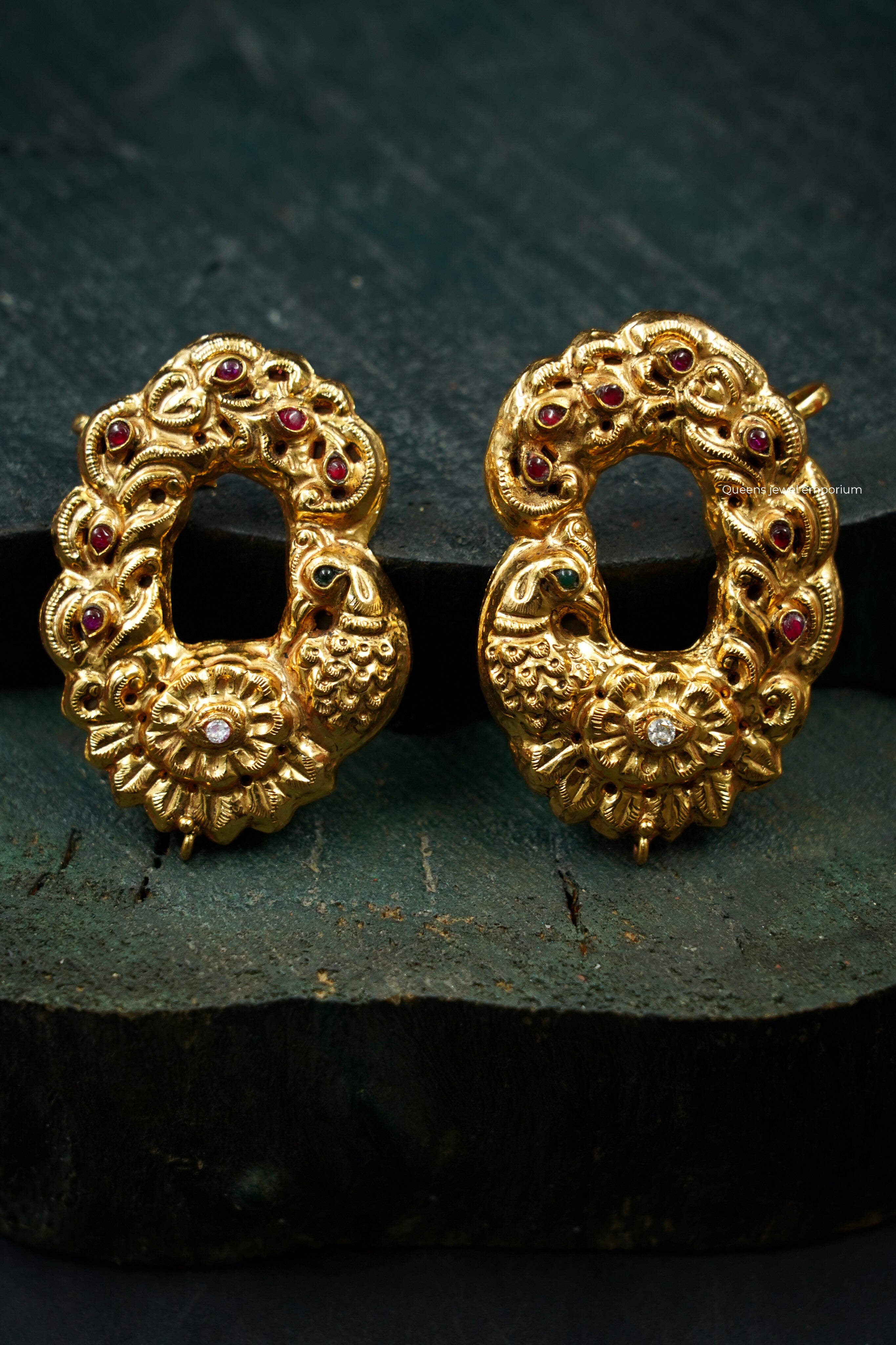 Chettinad Peacock Ear Cuff