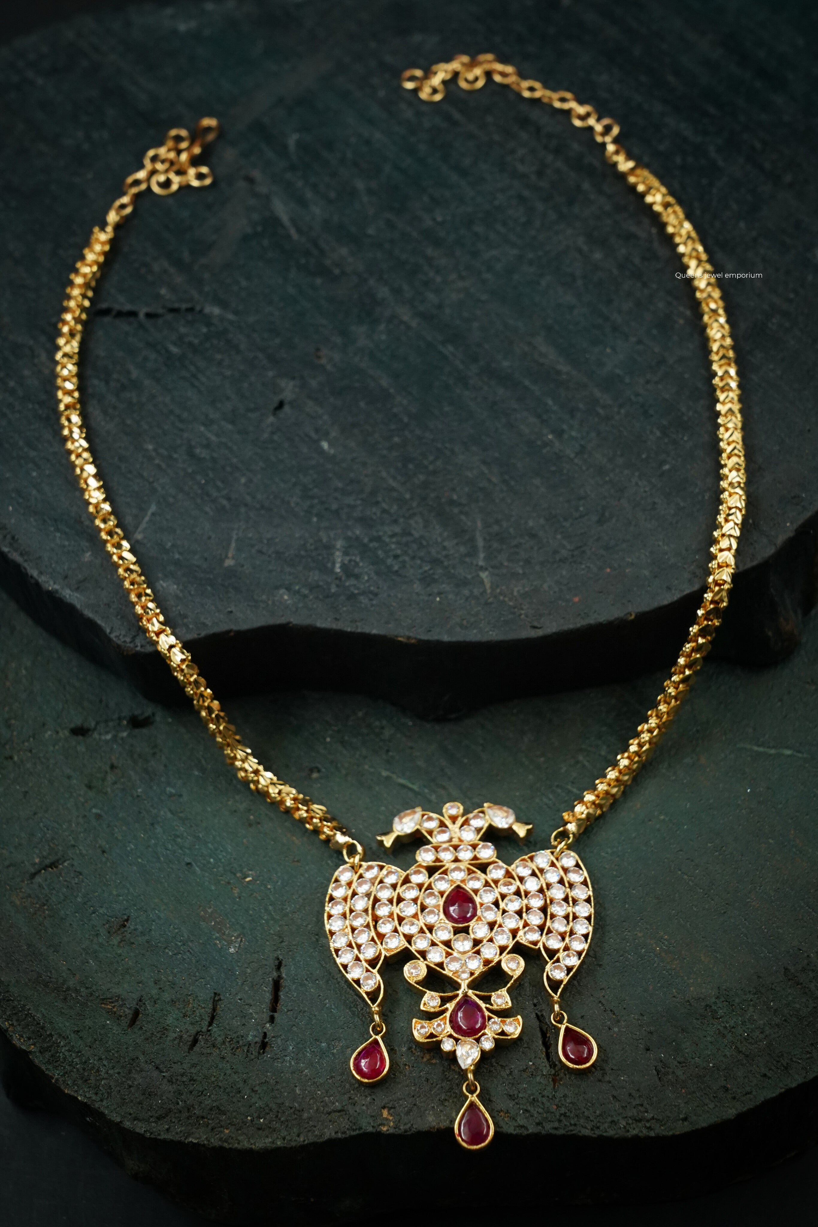 Manjari Gandaberunda Necklace