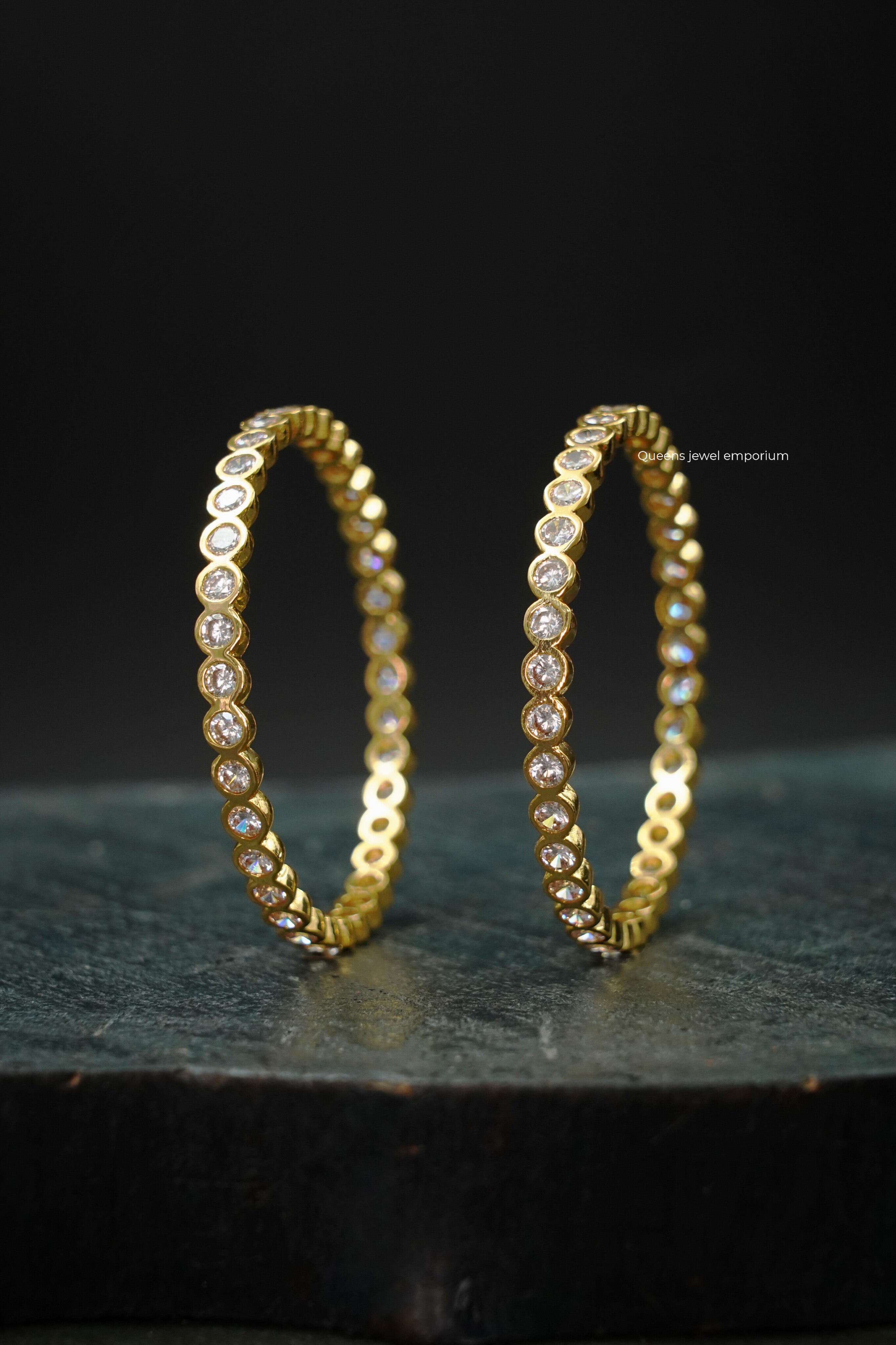 Vennila Bangle - Zircon Bangles