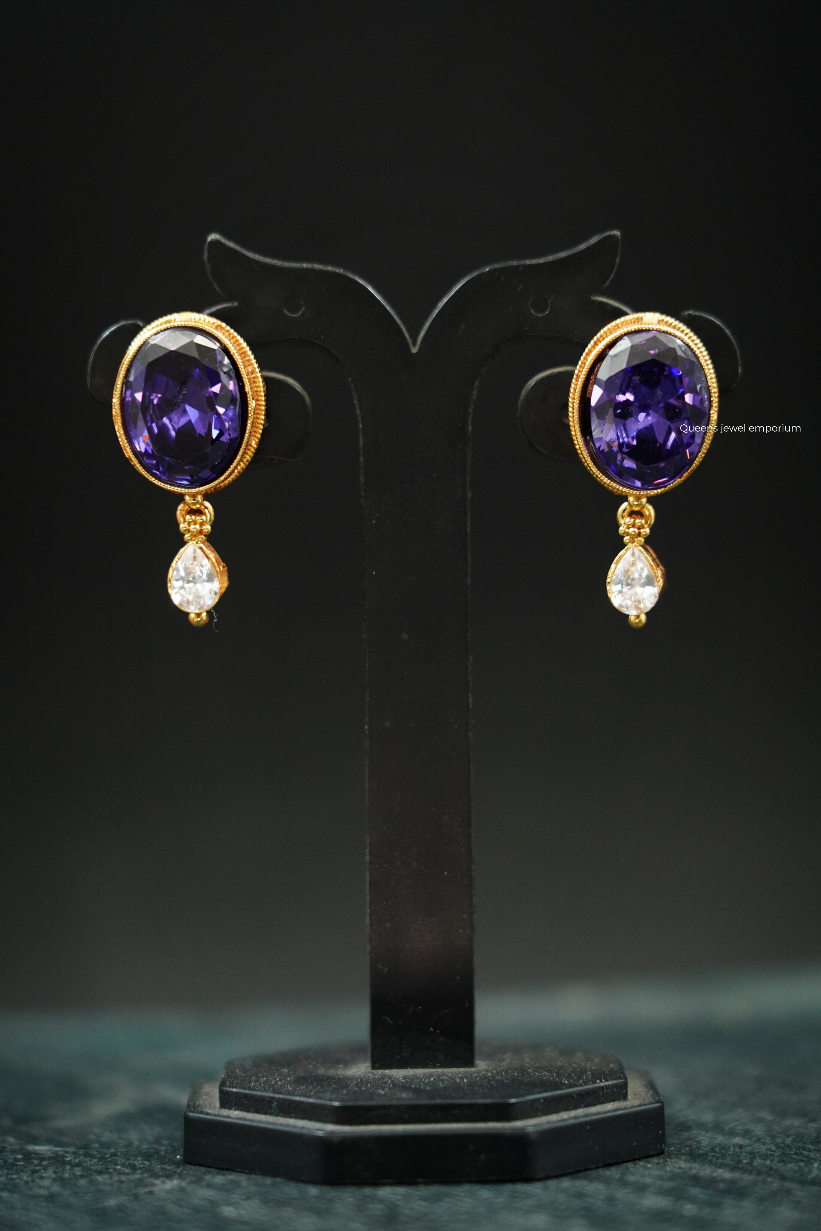 Chamundi Devi Necklace - Purple