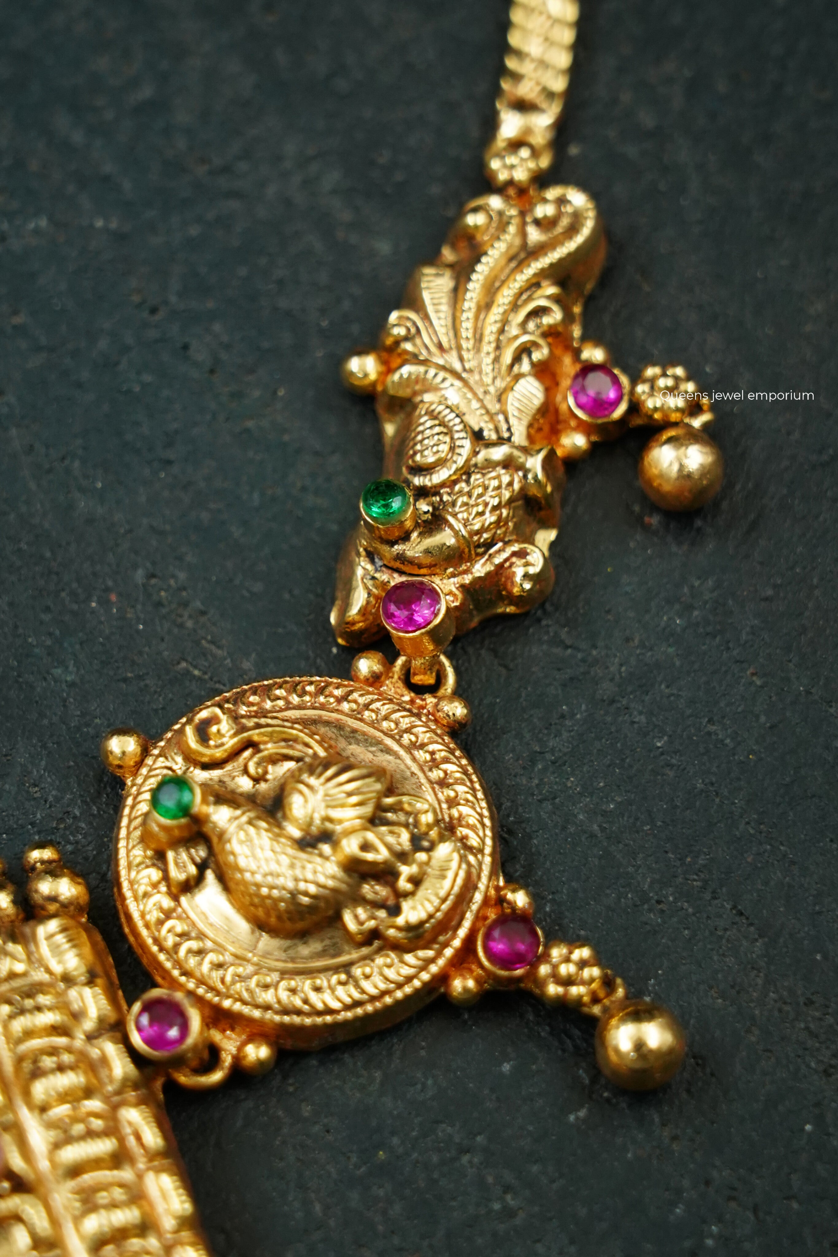 Gopuram Nagas Temple Necklace