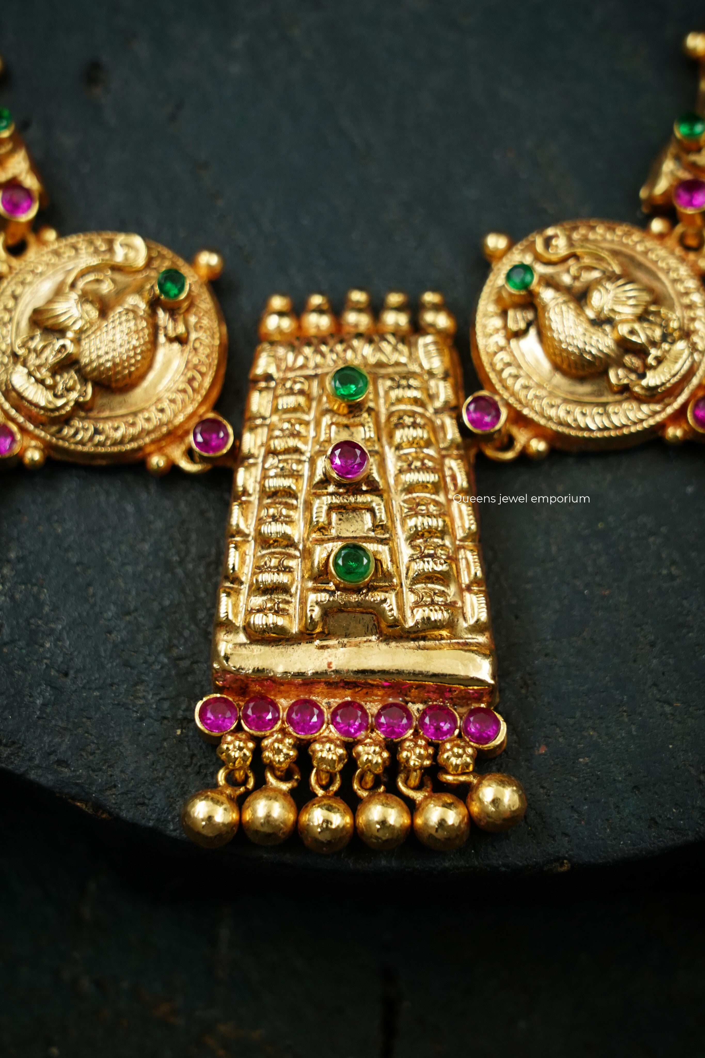 Gopuram Nagas Temple Necklace