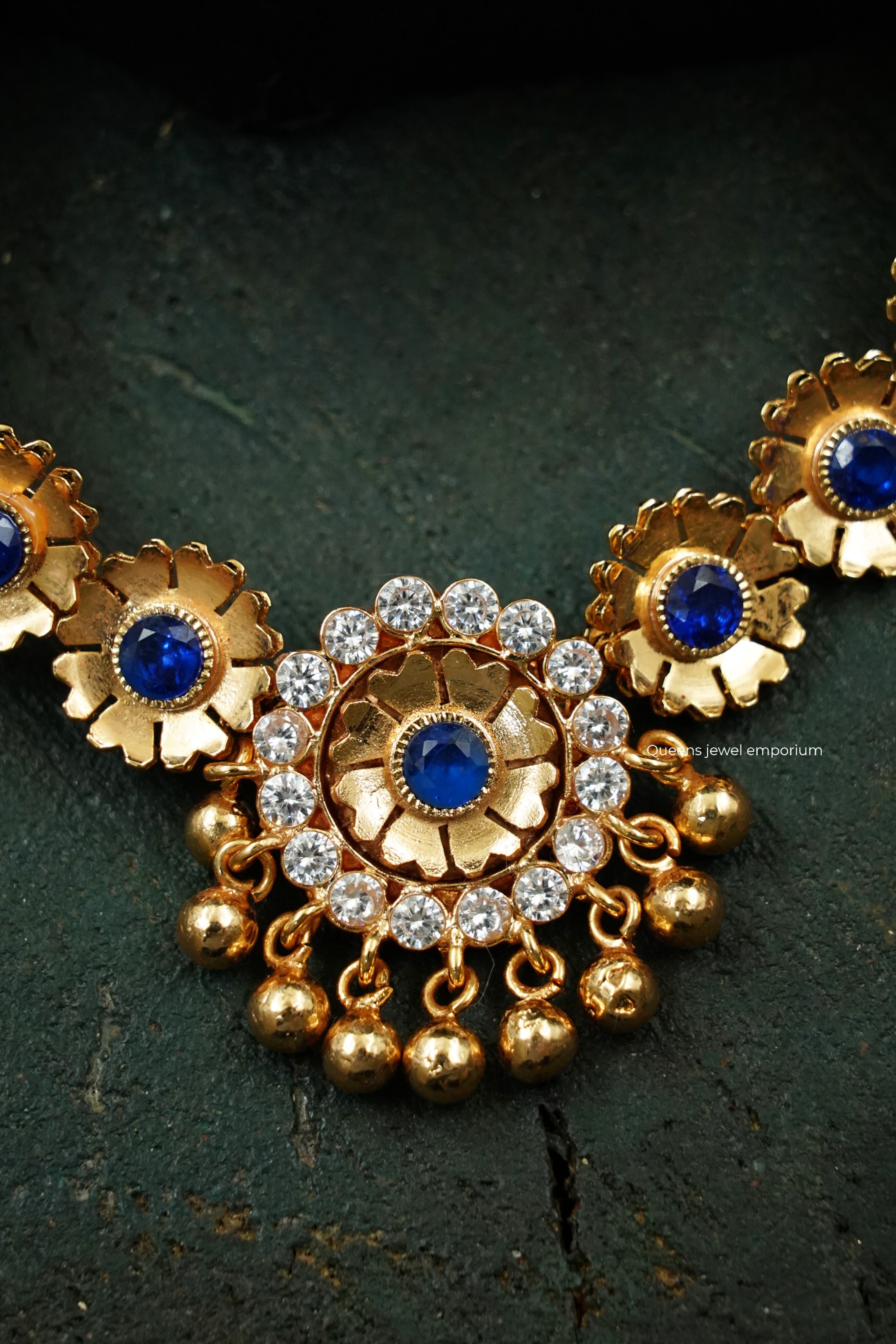 Anjali Devi Necklace - Blue