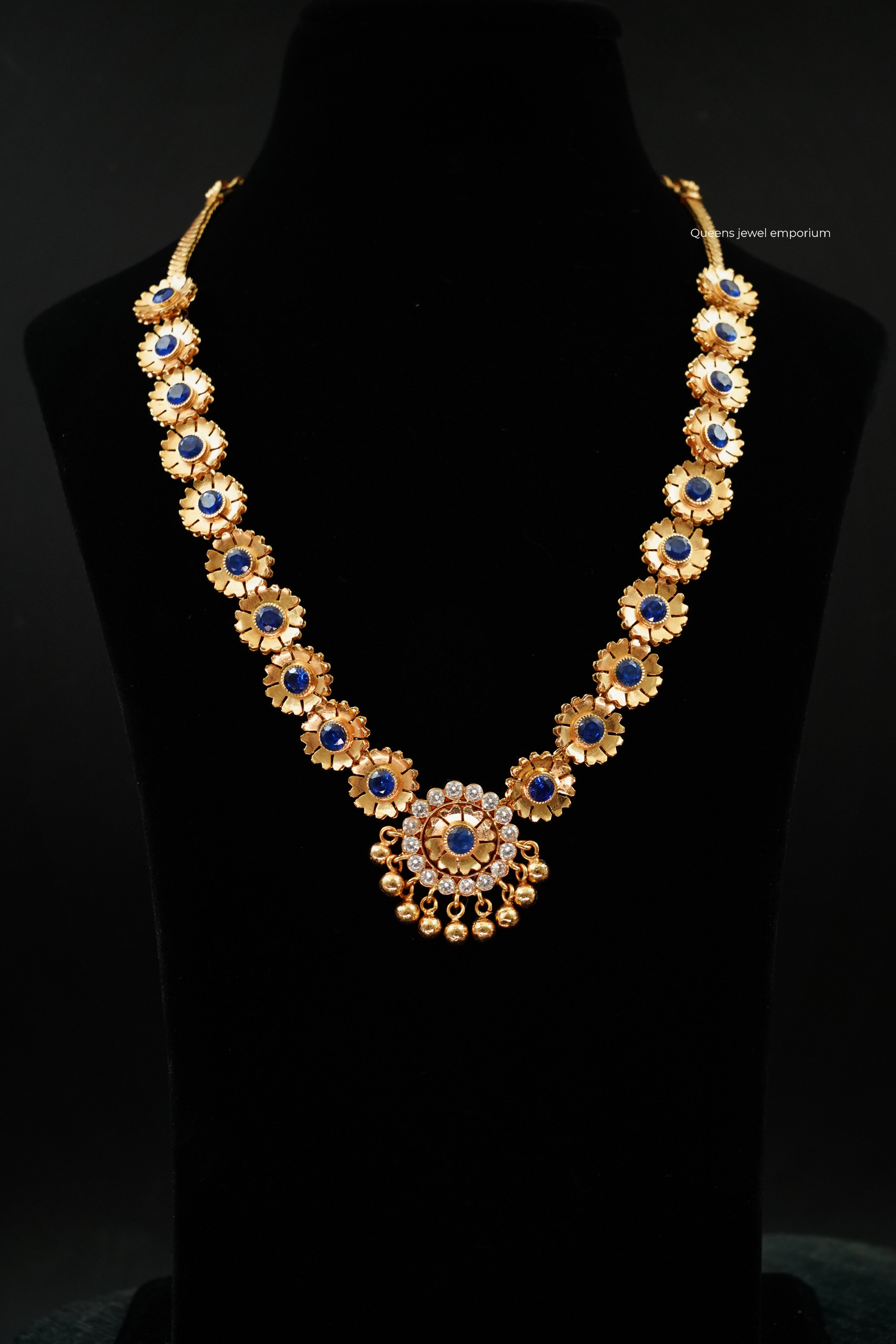 Anjali Devi Necklace - Blue