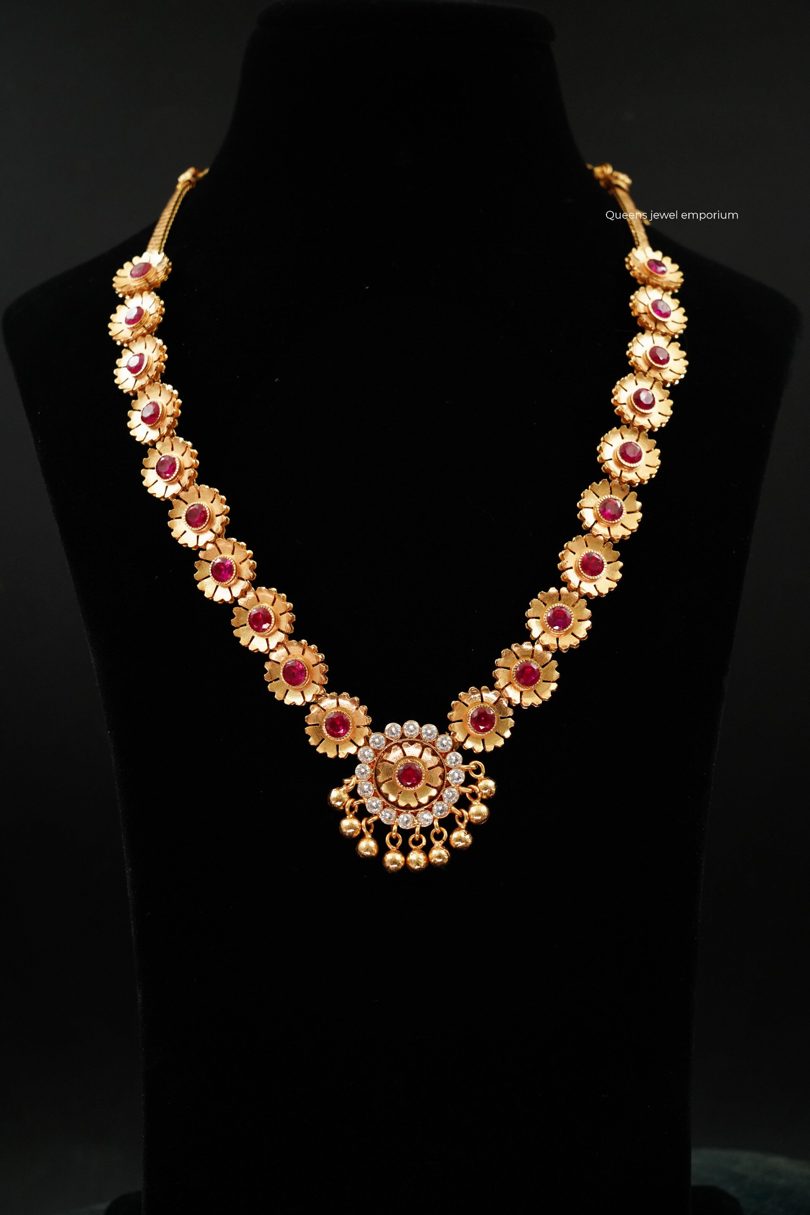 Anjali Devi Necklace - Balaji Pink