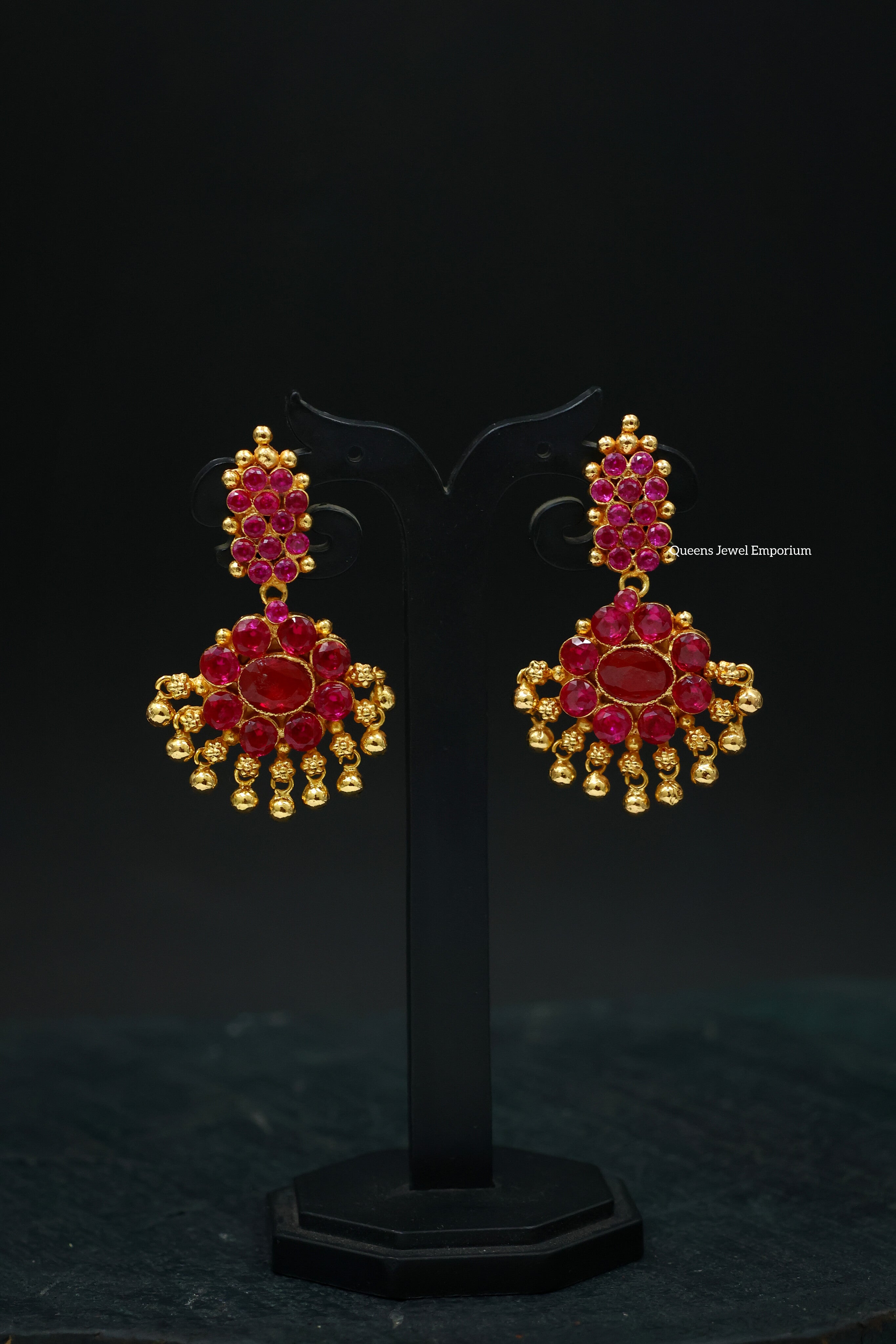 Amassa Pathakam Earring - Balaji Pink