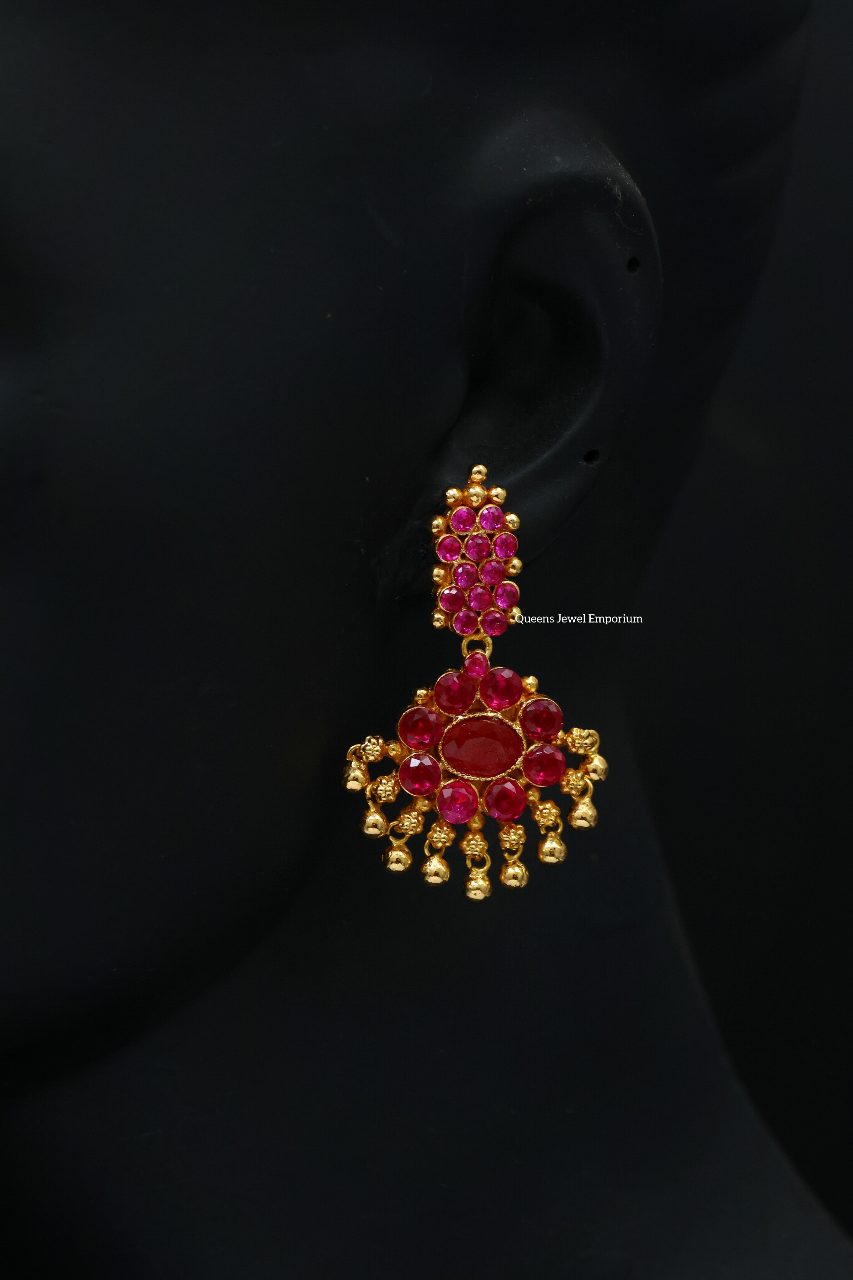 Amassa Pathakam Earring - Balaji Pink
