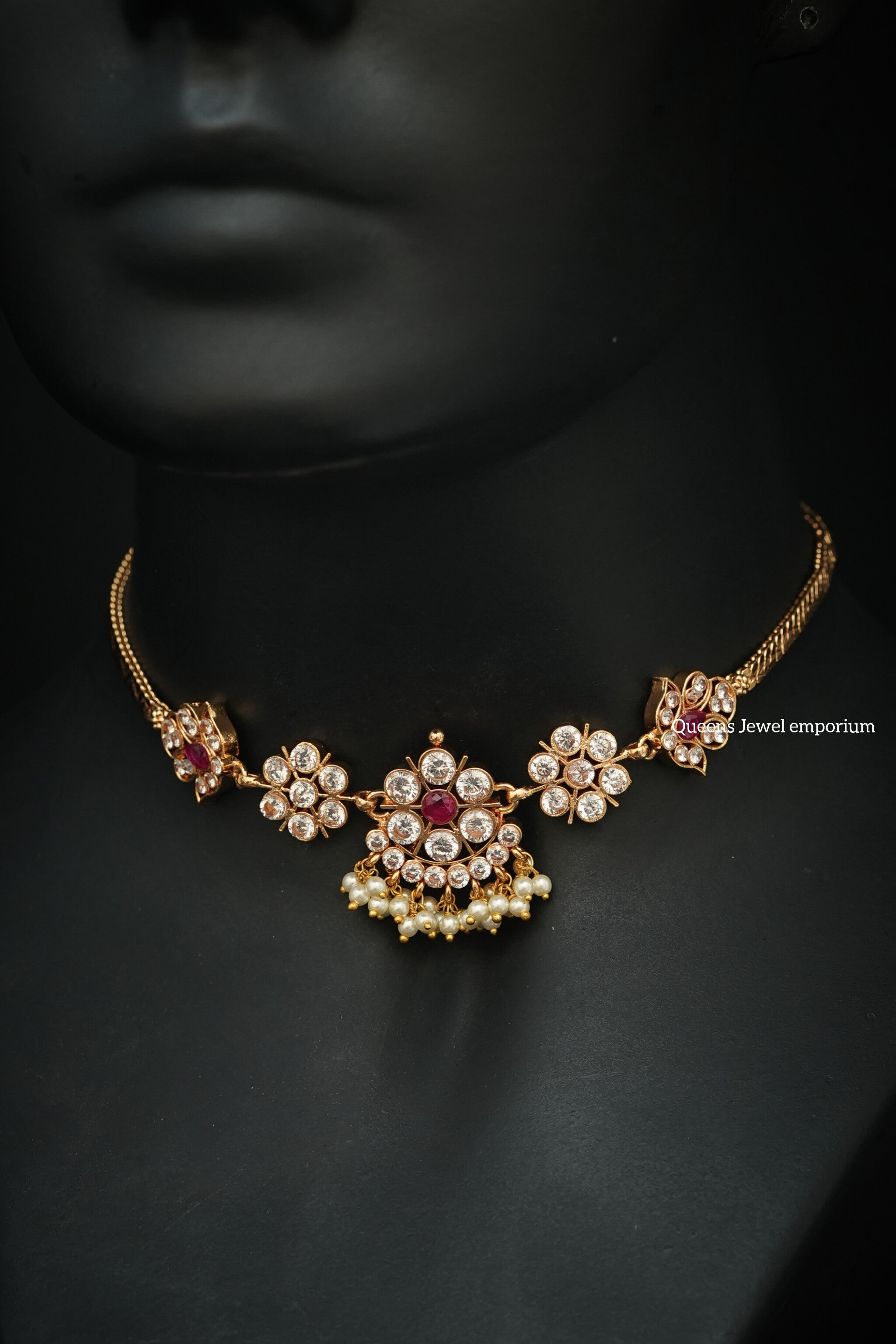 Lalitha Choker - Zircon