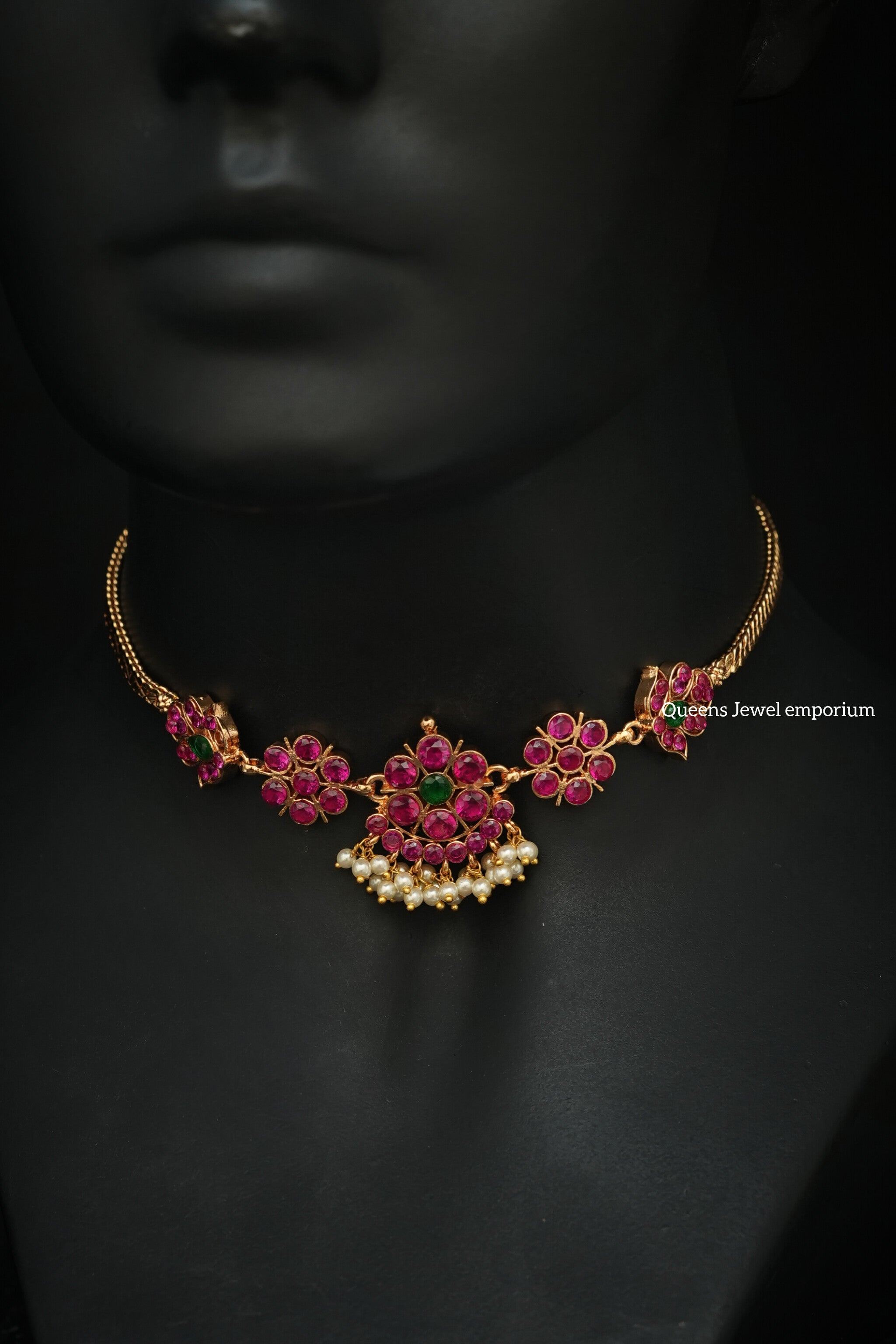 Lalitha Choker - Balaji Pink