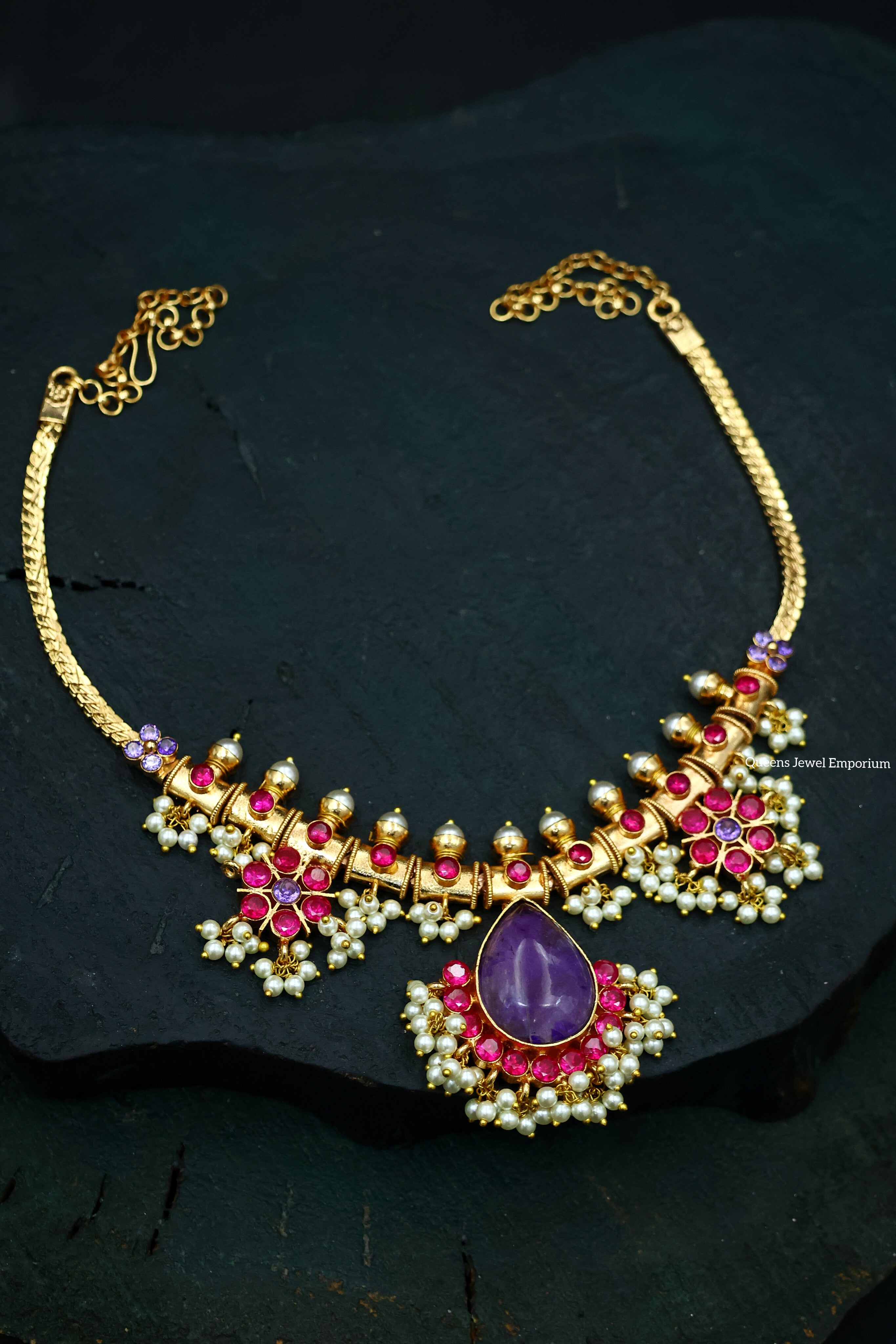 Pankajam Guttapusalu Necklace