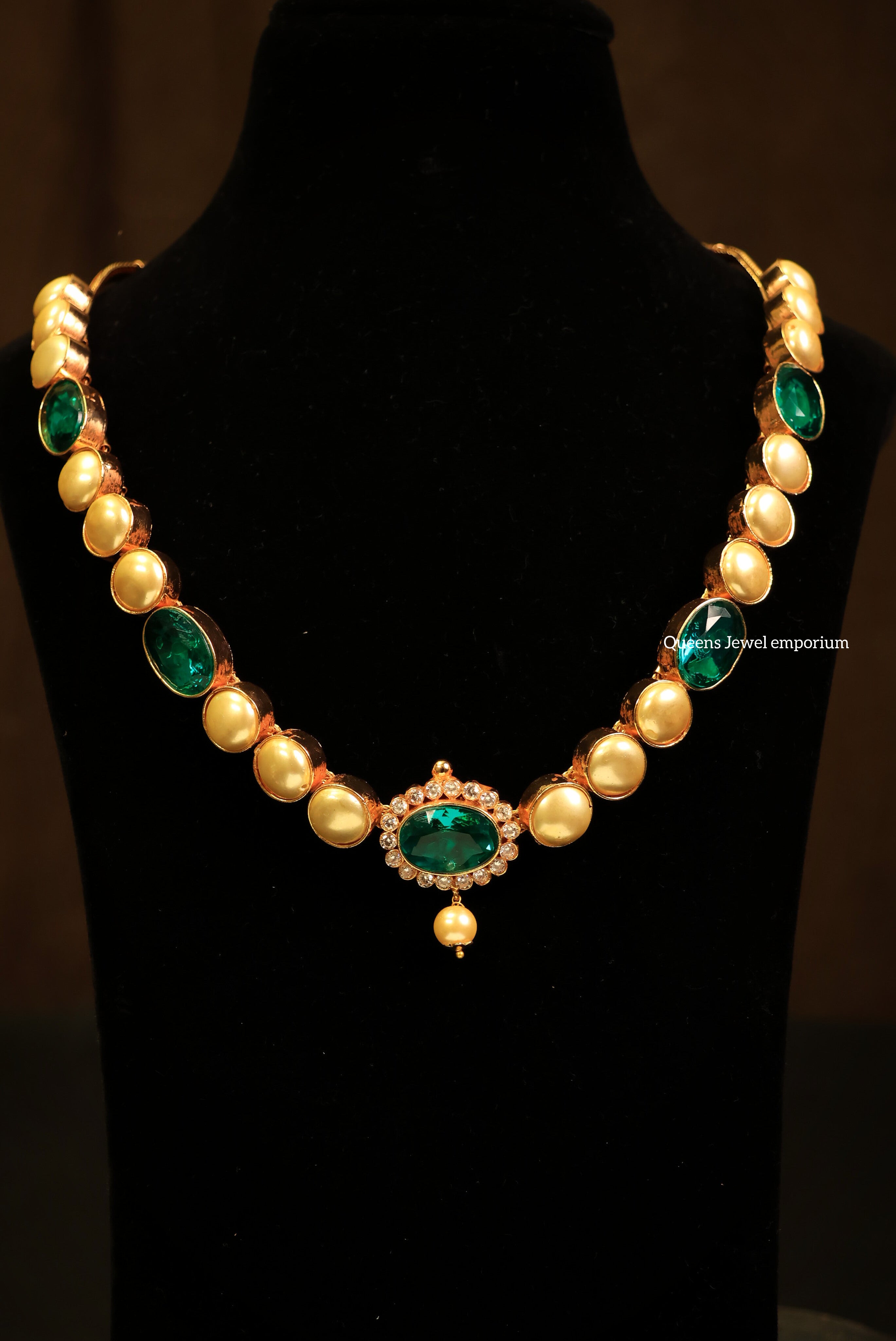 Amudharani Necklace  - Golden Pearl